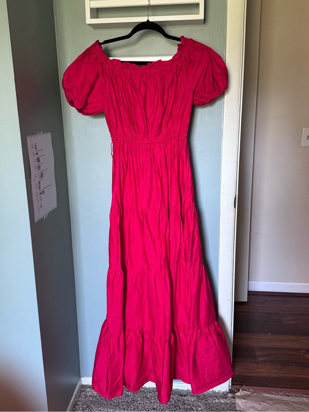Flying Tomato Off-Shoulder Maxi Dress in Red